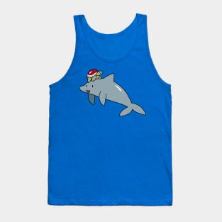 Turtle Riding a Dolphin Tank Top